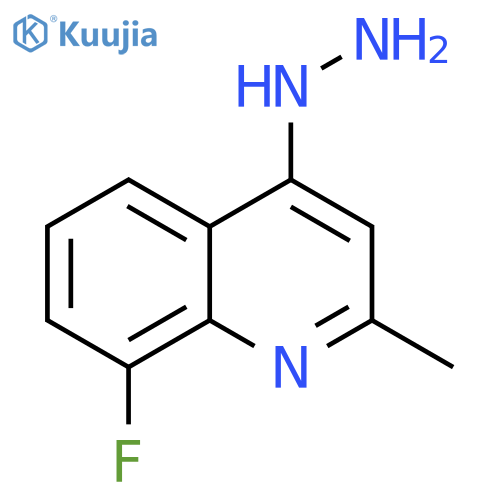 8-FLUORO-4-HYDRAZINYL-2-METHYLQUINOLINE structure