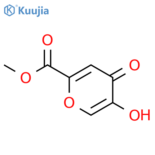 4H-Pyran-2-carboxylicacid, 5-hydroxy-4-oxo-, methyl ester structure