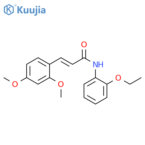 (2E)-3-(2,4-dimethoxyphenyl)-N-(2-ethoxyphenyl)prop-2-enamide structure