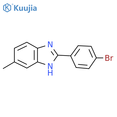 2-(4-bromophenyl)-6-methyl-1H-1,3-benzodiazole structure