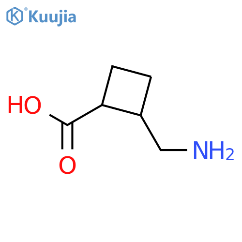 Cyclobutanecarboxylic acid, 2-(aminomethyl)-, (1S,2R)- structure
