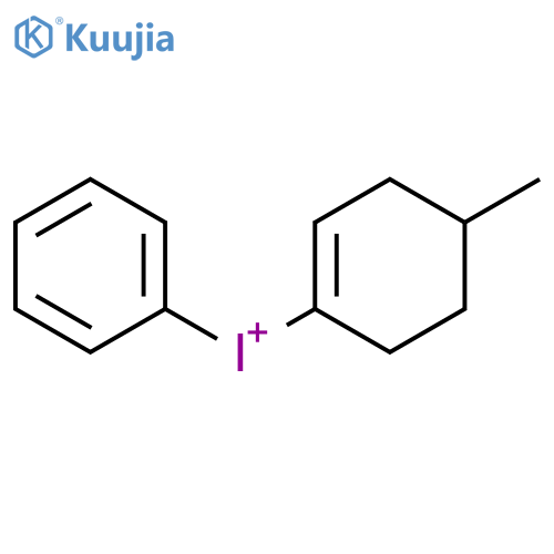 (4-Methyl-1-cyclohexen-1-yl)phenyliodonium structure