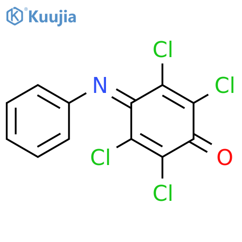 2,5-Cyclohexadien-1-one, 2,3,5,6-tetrachloro-4-(phenylimino)- structure