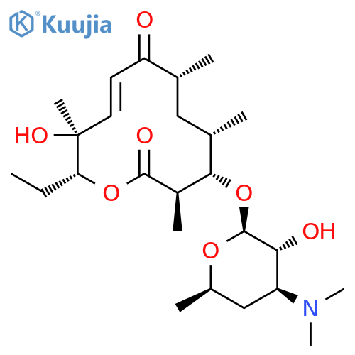 Oxacyclododec-9-ene-2,8-dione,12-ethyl-11-hydroxy-3,5,7,11-tetramethyl-4-[[3,4,6-trideoxy-3-(dimethylamino)-b-D-xylo-hexopyranosyl]oxy]-,(3R,4S,5S,7R,9E,11S,12R)- structure