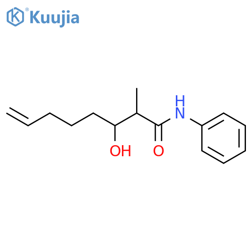 7-Octenamide, 3-hydroxy-2-methyl-N-phenyl-, (2R,3S)- structure