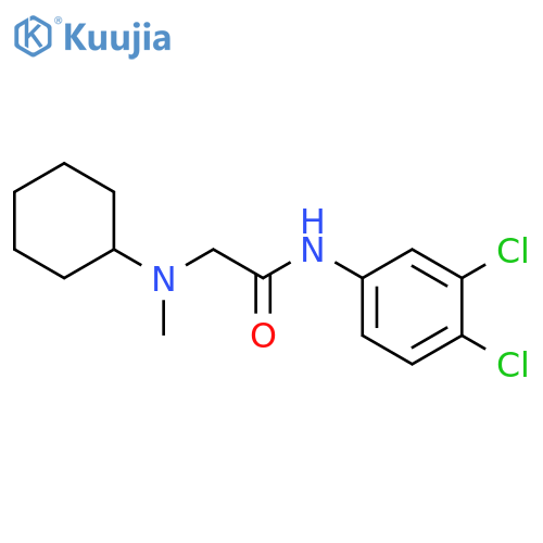 2-(Cyclohexyl-methyl-amino)-N-(3,4-dichloro-phenyl)-acetamide structure