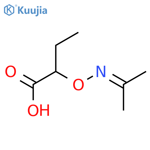 Butanoic acid,2-[[(1-methylethylidene)amino]oxy]- structure