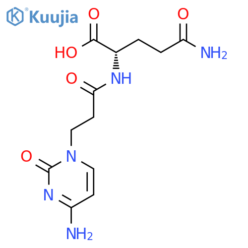 L-Glutamine, N2-[3-(4-amino-2-oxo-1(2H)-pyrimidinyl)-1-oxopropyl]- structure
