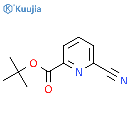 Tert-Butyl 6-cyanopicolinate structure