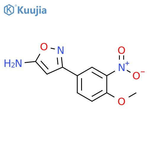 3-(4-methoxy-3-nitrophenyl)-1,2-oxazol-5-amine structure