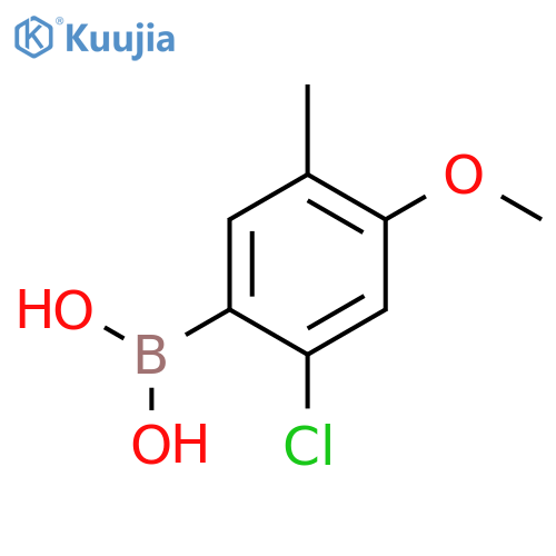2-Chloro-4-methoxy-5-methyl-benzeneboronic acid structure