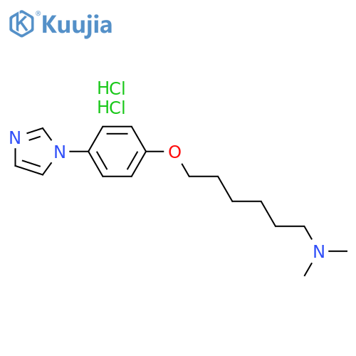 1-Hexanamine, 6-[4-(1H-imidazol-1-yl)phenoxy]-N,N-dimethyl-,dihydrochloride structure