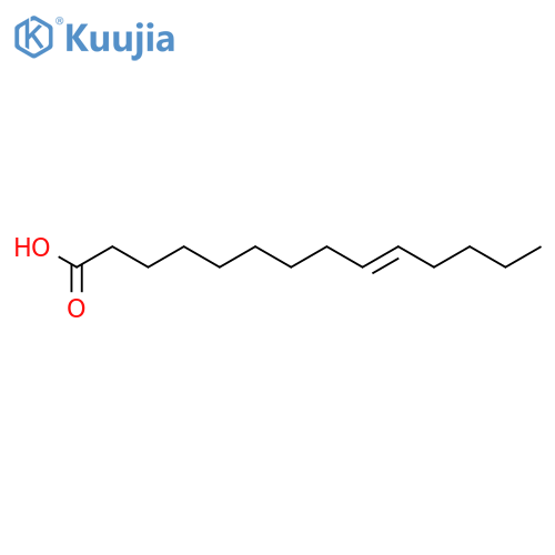 (E)-9-Tetradecenoic Acid structure