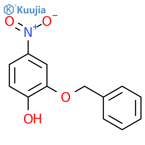 4-nitro-2-phenylmethoxyphenol structure
