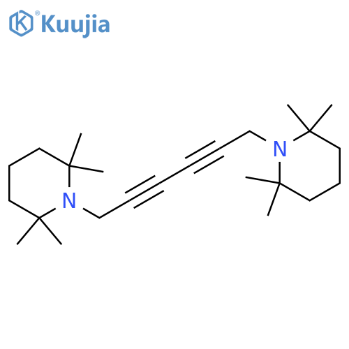 Piperidine, 1,1'-(2,4-hexadiyne-1,6-diyl)bis(2,2,6,6-tetramethyl- structure