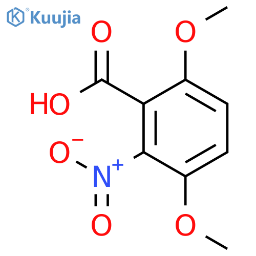 3,6-Dimethoxy-2-nitrobenzoic acid structure