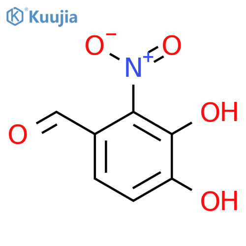 3,4-dihydroxy-2-nitrobenzaldehyde structure