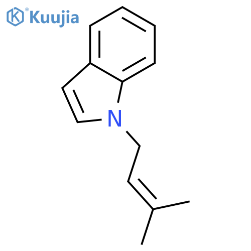 1H-Indole,1-(3-methyl-2-buten-1-yl)- structure