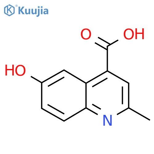 6-Hydroxy-2-methylquinoline-4-carboxylic acid structure
