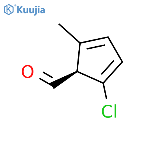2,4-CYCLOPENTADIENE-1-CARBOXALDEHYDE, 2-CHLORO-5-METHYL-, (1R)- structure
