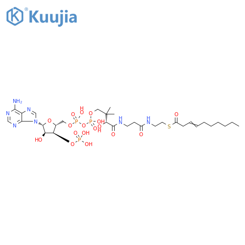 Coenzyme A, S-3-decenoate (7CI,9CI) structure