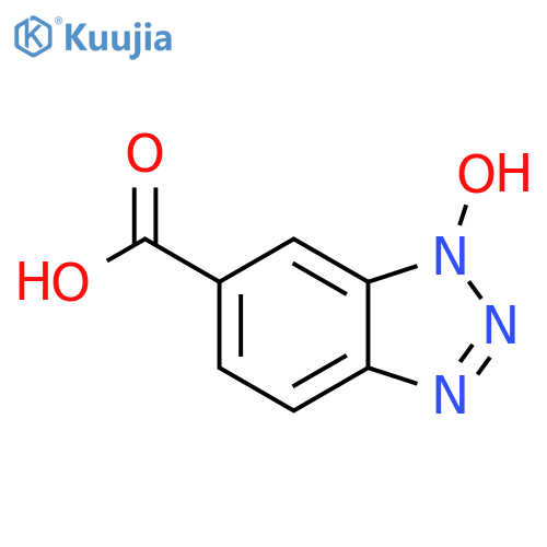 1-hydroxy-1H-1,2,3-benzotriazole-6-carboxylic acid structure
