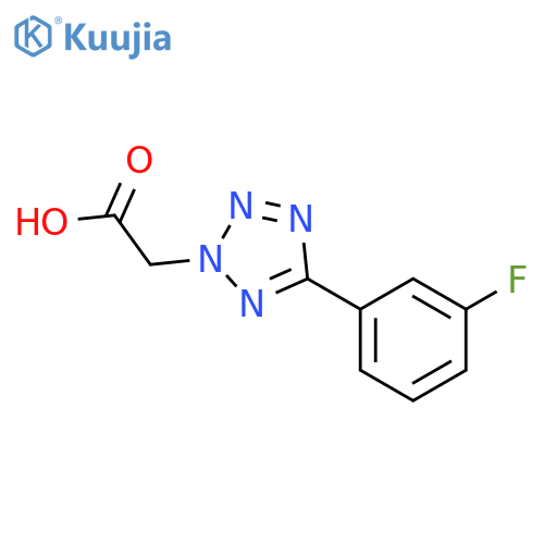 [5-(3-fluorophenyl)-2H-tetrazol-2-yl]acetic acid structure