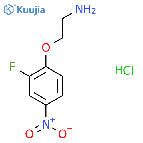 2-(2-Fluoro-4-nitrophenoxy)ethanamine hydrochloride structure