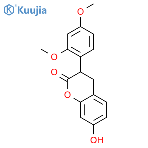 (+-)-7-Hydroxy-2',4'-dimethoxyisoflavanon structure