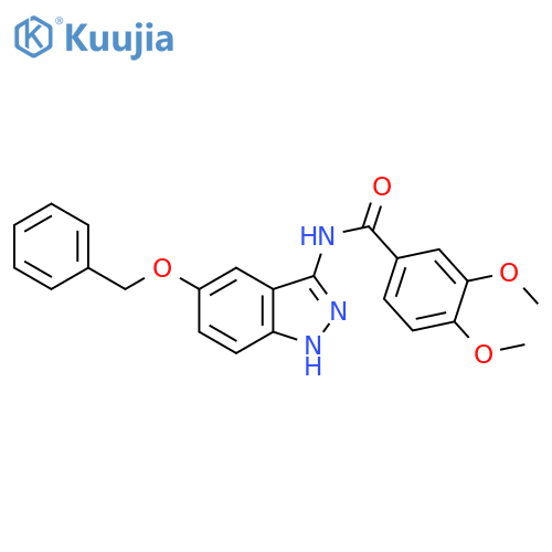 Benzamide, 3,4-dimethoxy-N-[5-(phenylmethoxy)-1H-indazol-3-yl]- structure