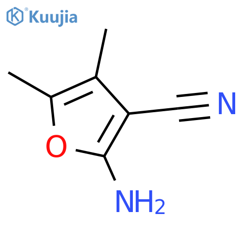 2-amino-4,5-dimethylfuran-3-carbonitrile structure