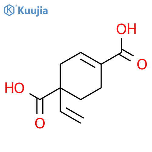 4-Ethenyl-1-cyclohexene-1,4-dicarboxylic acid structure