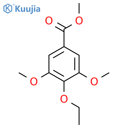 Benzoic acid, 4-ethoxy-3,5-dimethoxy-, methyl ester structure