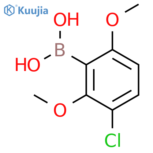 (3-chloro-2,6-dimethoxyphenyl)boronic acid structure