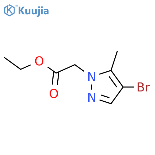 ethyl 2-(4-bromo-5-methyl-1H-pyrazol-1-yl)acetate structure