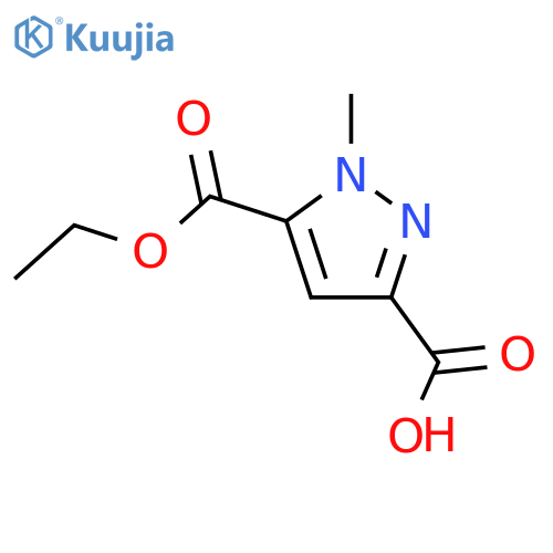 5-(ethoxycarbonyl)-1-methyl-1H-pyrazole-3-carboxylic acid structure