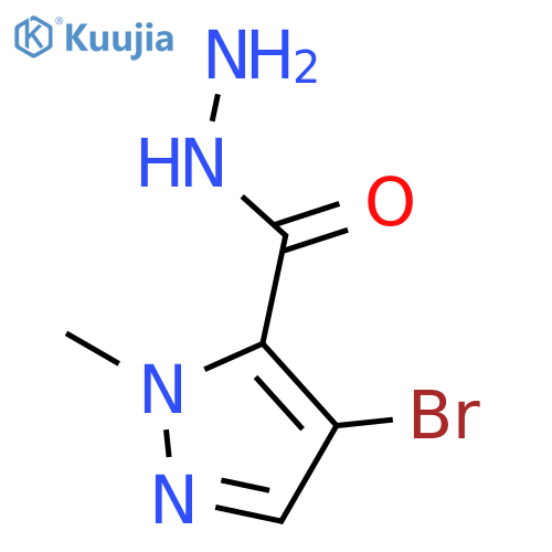 4-Bromo-1-methyl-1H-pyrazole-5-carbohydrazide structure