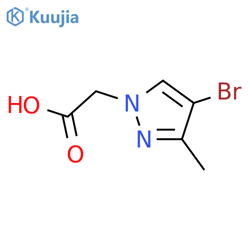 2-(4-bromo-3-methyl-1H-pyrazol-1-yl)acetic acid structure