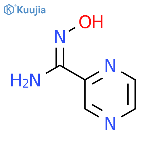 N-hydroxypyrazine-2-carboxamidine structure
