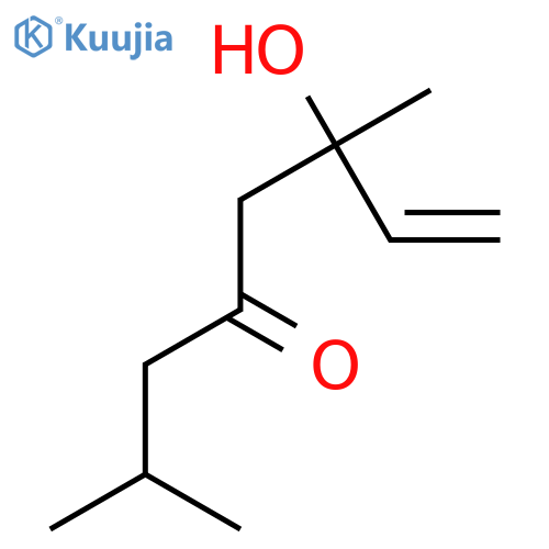6-Hydroxy-2,6-dimethyl-7-octen-4-one; (±)-form structure