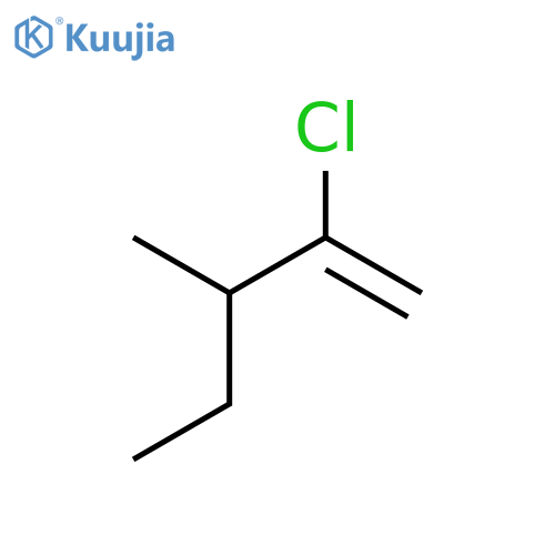 1-Pentene, 2-chloro-3-methyl- structure
