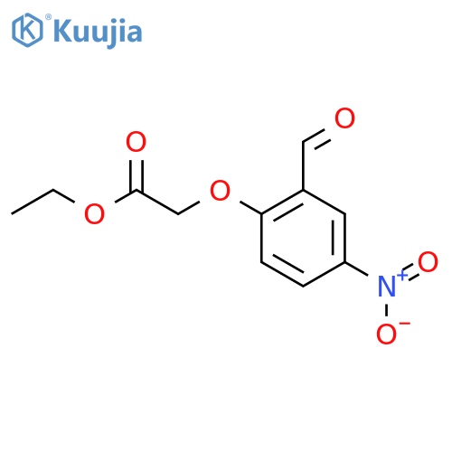 Ethyl 2-(2-formyl-4-nitrophenoxy)acetate structure