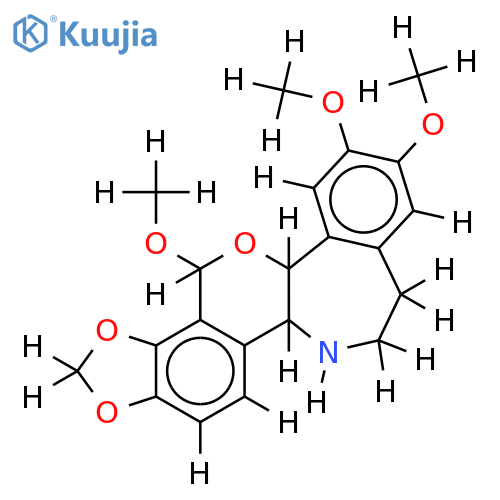 10,11-methanediyldioxy-2,3,8beta-trimethoxy-(6alpha)-rheadane structure