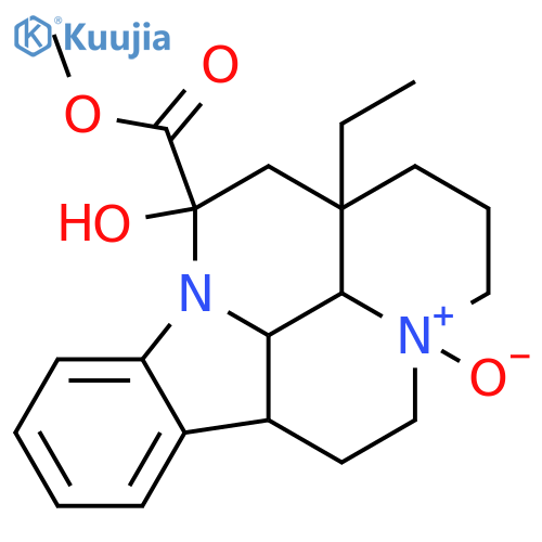 methyl (12S,13aS,13bS)-13a-ethyl-12-hydroxy-2,3,5,6,12,13,13a,13b-octahydro-1H-indolo[3,2,1-de]pyrido[3,2,1-ij][1,5]naphthyridine-12-carboxylate 4-oxide structure