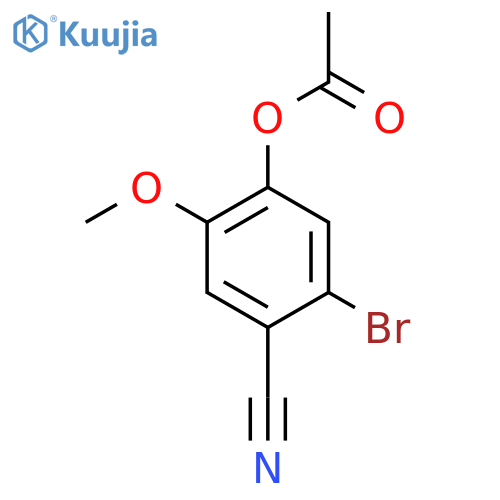 5-Bromo-4-cyano-2-methoxyphenyl acetate structure
