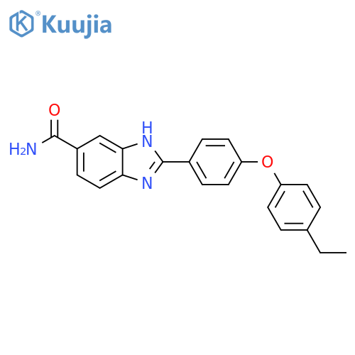 1H-Benzimidazole-5-carboxamide, 2-[4-(4-ethylphenoxy)phenyl]- structure