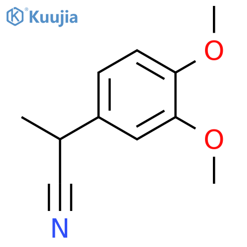 2-(3,4-dimethoxyphenyl)propanenitrile structure