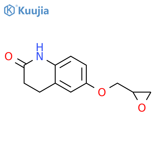 3,4-dihydro-6-(2-oxiranylmethoxy)-2(1H)-Quinolinone structure