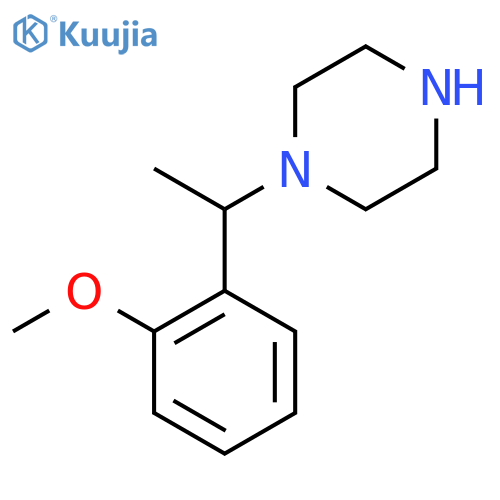 1-[1-(2-Methoxyphenyl)ethyl]piperazine structure