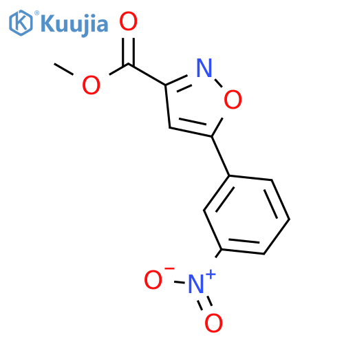 Methyl 5-(3-nitrophenyl)isoxazole-3-carboxylate structure